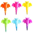 Карандаш восковой «Летучая мышь», набор 6 цветов - Фото 4