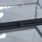 Органайзер для хранения, 1 секция, с крышкой, стеклянный, с зеркальным основанием, 20 × 16 см, цвет прозрачный/чёрный - Фото 8