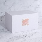 Органайзер для хранения «Ribbed», 1 секция, с крышкой, стеклянный, с зеркальным основанием, 14,5 × 8,5 см, цвет прозрачный/чёрный - фото 23493187