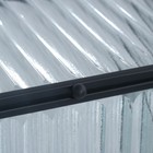 Органайзер для хранения «Ribbed», 1 секция, с крышкой, стеклянный, с зеркальным основанием, 17 × 10,5 см, цвет прозрачный/чёрный - Фото 8