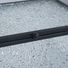 Органайзер для хранения «Wet Glass», 1 секция, с крышкой, стеклянный, с зеркальным основанием, 14,5 × 8,5 см, цвет прозрачный/чёрный - фото 25280088