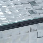Органайзер для хранения «Square», 1 секция, с крышкой, стеклянный, с зеркальным основанием, 20 × 16 см, цвет прозрачный/чёрный - Фото 8