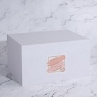 Органайзер для хранения «Square», 1 секция, с крышкой, стеклянный, с зеркальным основанием, 25 × 17,5 см, цвет прозрачный/чёрный - фото 23493209