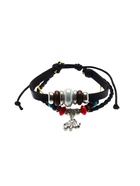 Браслет кожа «Хиппи» индийский слон, цветной, d=6 см - Фото 1