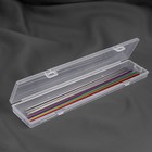 Контейнер для хранения мелочей, с подвесом, 26,7 × 5,5 × 1,8 см, цвет прозрачный - фото 301053168
