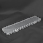Контейнер для хранения мелочей, с подвесом, 26,7 × 5,5 × 1,8 см, цвет прозрачный - Фото 3
