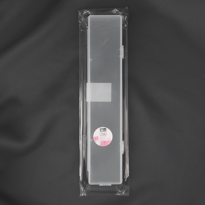 Контейнер для хранения мелочей, с подвесом, 26,7 × 5,5 × 1,8 см, цвет прозрачный