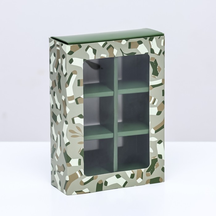 Коробка для конфет 6 шт. «23 Февраля» 13.7×9.8×3.8 см