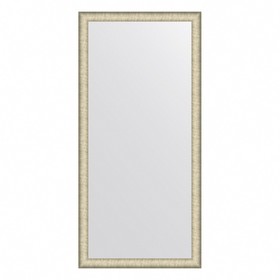 Зеркало Evoform в багетной раме, 59 мм, 73х153 см, цвет брашированное серебро