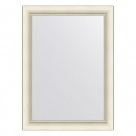 Зеркало Evoform в багетной раме, 60 мм, 54х74 см, цвет белый с серебром
