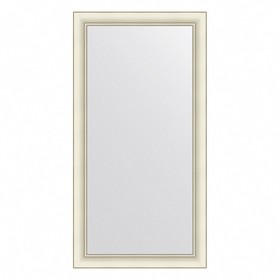 Зеркало Evoform в багетной раме, 60 мм, 54х104 см, цвет белый с серебром