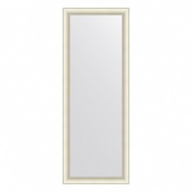 Зеркало Evoform в багетной раме, 60 мм, 54х144 см, цвет белый с серебром