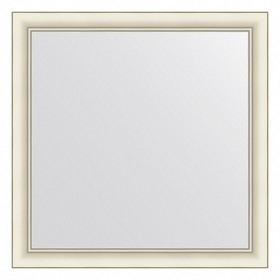 Зеркало Evoform в багетной раме, 60 мм, 74х74 см, цвет белый с серебром