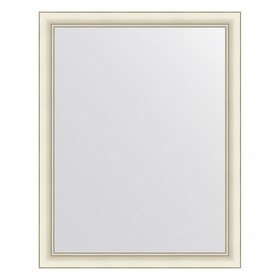 Зеркало Evoform в багетной раме, 60 мм, 74х94 см, цвет белый с серебром