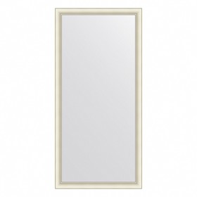 Зеркало Evoform в багетной раме, 60 мм, 74х154 см, цвет белый с серебром