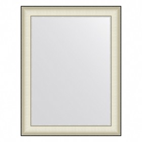 Зеркало Evoform в багетной раме, 78 мм, 68х88 см, цвет белая кожа с хромом