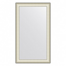 Зеркало Evoform в багетной раме, 78 мм, 68х118 см, цвет белая кожа с хромом