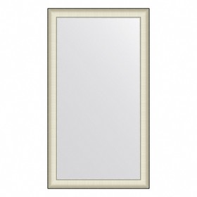 Зеркало Evoform в багетной раме, 78 мм, 78х138 см, цвет белая кожа с хромом