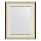 Зеркало Evoform в багетной раме, 78 мм, 44х54 см, цвет белая кожа с хромом - фото 301053333
