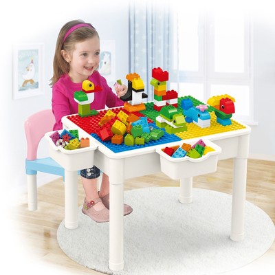 Игровой набор KIDS HOME TOYS «Стол со стульчиком», конструктор, 60 деталей