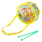 Барабан детский «Весёлые зверята», с палочками, МИКС - Фото 4