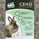 Сено луговое «Пижон» лепестки ромашки, для грызунов, 20 л, 500 г - Фото 2