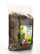 Сено луговое с клевером «Пижон» для грызунов, 20 л, 500 г 9750625