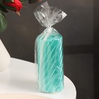 Свеча-цилиндр «Спираль», 5×10 см, тиффани, металлик, 6 ч - Фото 3