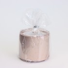 Свеча "Цилиндр" в подсвечнике из гипса малый, 5х3,5см,шампань - Фото 4