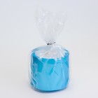 Свеча "Цилиндр" в подсвечнике из гипса малый, 5х3,5см,голубой - Фото 4