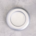 Подсвечник на 1 свечу «Полноторие», из гипса, 9×2.5 см, под серебро 10059908