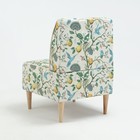 Кресло "Одос" микровелюр Лимоны - фото 23440709