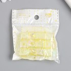 Бусина для творчества пластик "Кубик. Перламутровый блеск" жёлтый 1,4х1,4х1,4 см - Фото 4