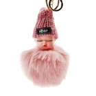Брелок для ключей, пушистая кукла, 10×8 см - фото 2473014