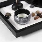 Японский сад камней настольный «Дзен. Будда в серебристом одеянии», с набором аксессуаров, 21.7×15.6×14.8 см - Фото 3