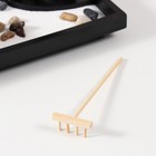 Японский сад камней настольный «Дзен. Будда в серебристом одеянии», с набором аксессуаров, 21.7×15.6×14.8 см - Фото 5