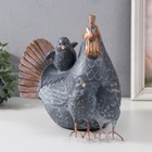 Сувенир полистоун "Курочка с тремя цыплятами" 22х17х22 см - фото 11053036