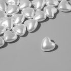 Бусины пластиковые на нити «Сердце», 1.4×1.4×0.8 см, набор 90 шт. белые - Фото 3