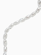 Бусины пластиковые на нити «Жемчуг» рис 0.7×0.5×0.5 см, (набор 150 шт.), белые - Фото 5