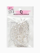 Бусины пластиковые на нити «Жемчуг» рис 0.7×0.5×0.5 см, (набор 150 шт.), белые - Фото 7