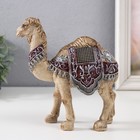 Сувенир полистоун "Пустынный верблюд с попоной" 16х7х16,7 см - фото 25591519