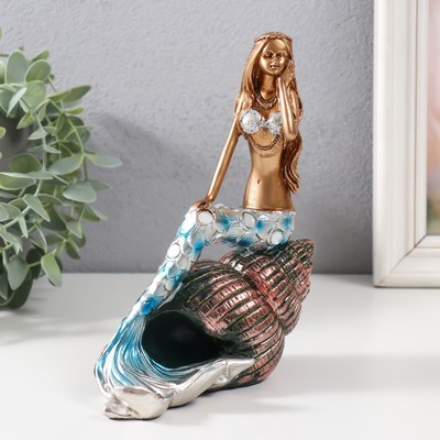 Фигурка полистоун «Русалка на ракушке», 14×8.3×18 см, МИКС