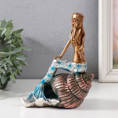 Фигурка полистоун «Русалка на ракушке», 14×8.3×18 см, МИКС