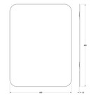 Зеркало со шлифованной кромкой EVOFORM, 60×80 см - Фото 2