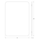 Зеркало со шлифованной кромкой EVOFORM, 70×100 см - Фото 2