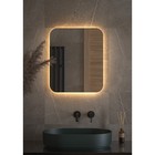 Зеркало с DEFESTO LED-подсветкой 19 Вт, 50x60 см, без выключателя, тёплый белый свет - Фото 3