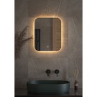 Зеркало с DEFESTO LED-подсветкой 15 Вт, 40x50 см, сенсорный выключатель, тёплый белый свет - Фото 3