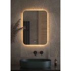 Зеркало с DEFESTO LED-подсветкой 21 Вт, 50x70 см, сенсорный выключатель, тёплый белый свет - Фото 3