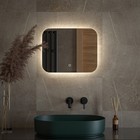 Зеркало с DEFESTO LED-подсветкой 15 Вт, 50x40 см, сенсорный выключатель, нейтральный белый свет - Фото 3