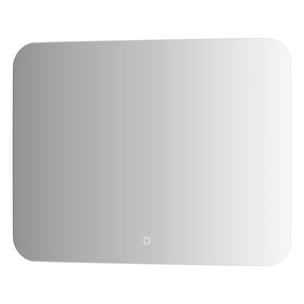 Зеркало с DEFESTO LED-подсветкой 25 Вт, 80x60 см, сенсорный выключатель, нейтральный белый свет
